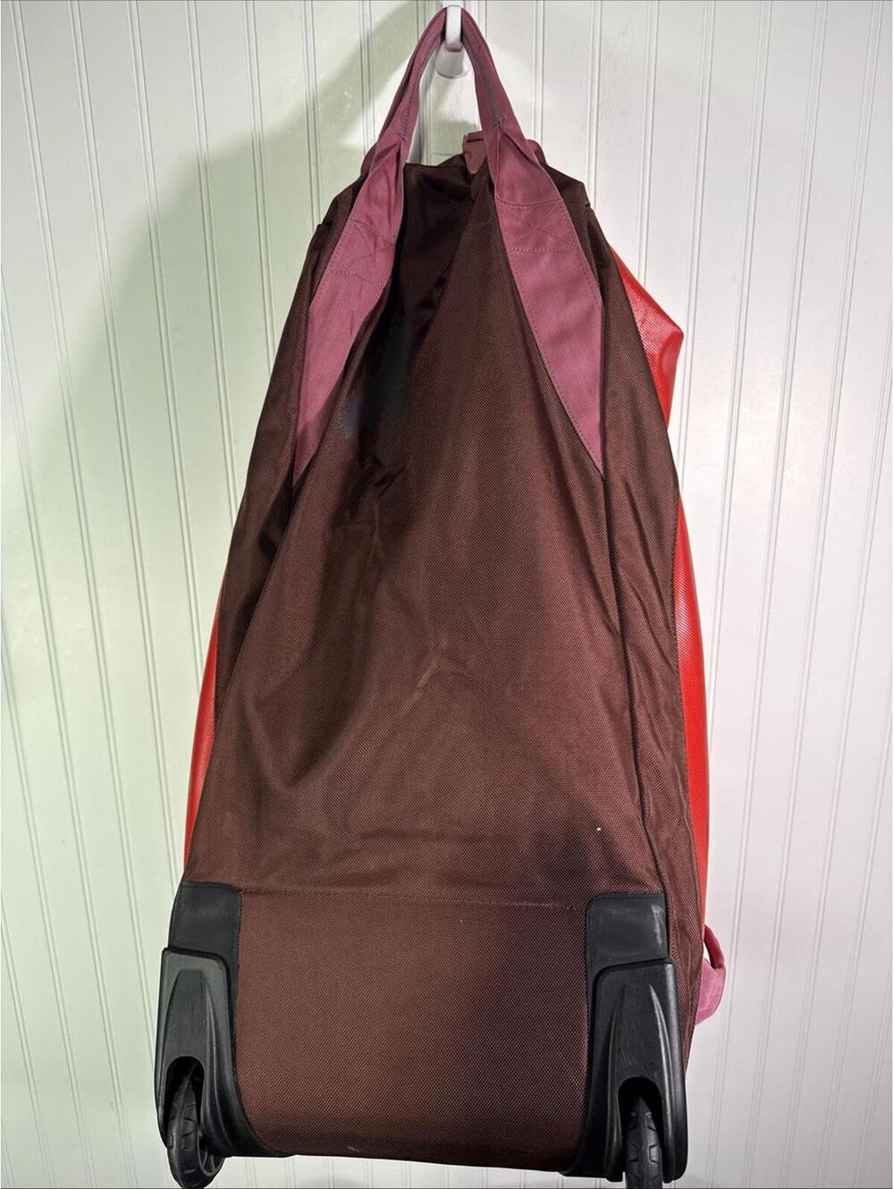 Eagle Creek Migrate 110L Tuckable Backpack Straps Wheeled Duffel Bag Red - Picture 6 of 8